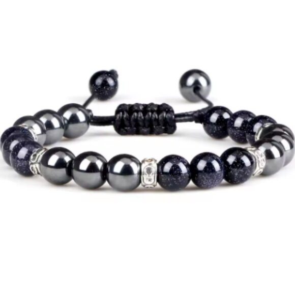 Magnetic Bracelet,Gemstone Beads,Hematite Bracelet,Magnetic and Stone Bracelet - Picture 1 of 1